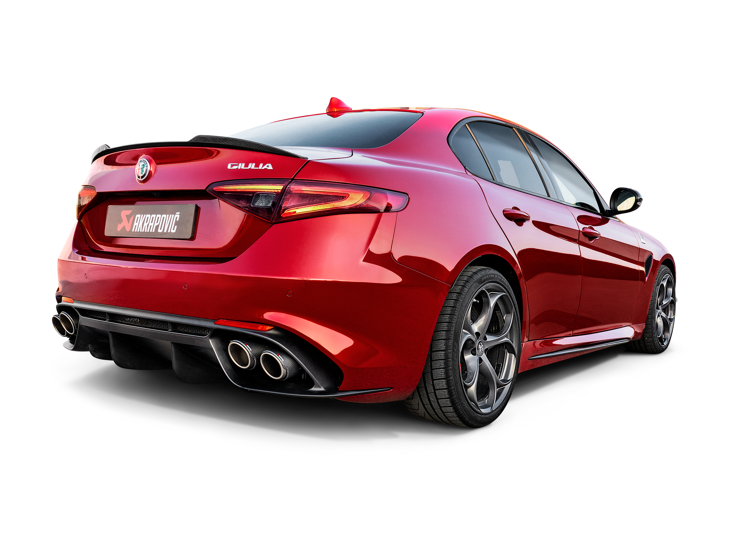 Akrapovič Slip-On Line (Titanium) for Alfa Romeo Giulia Quadrifoglio – S-AR/TI/7H