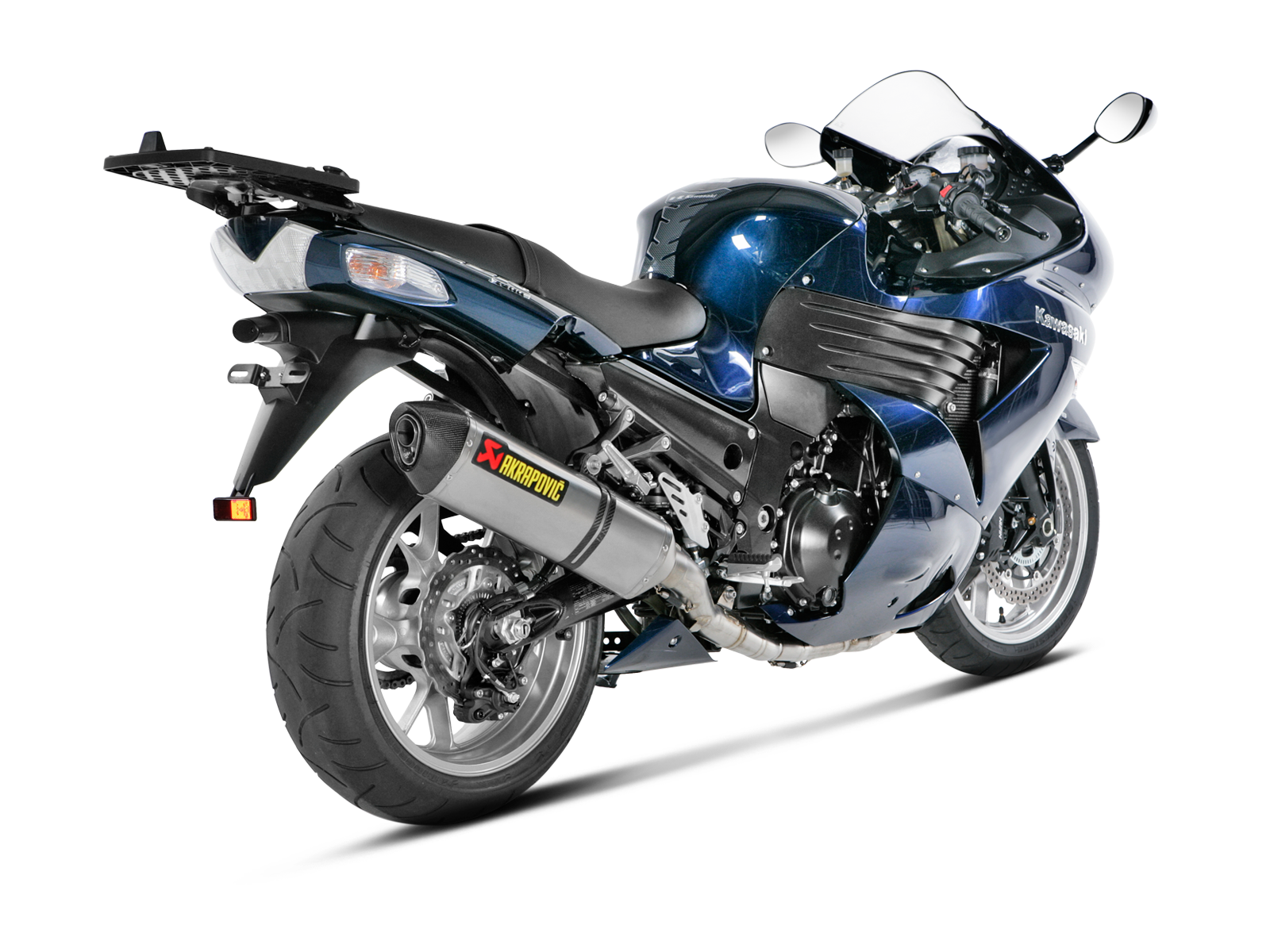 S0850【ZX-14 ZZR1400 AKRAPOVIC アクラポビッチ ヘキサゴナル チタン